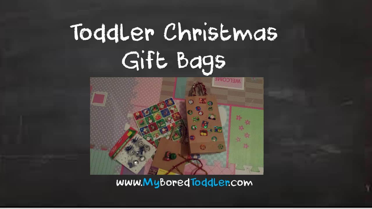 Stamped Christmas Gift Bags