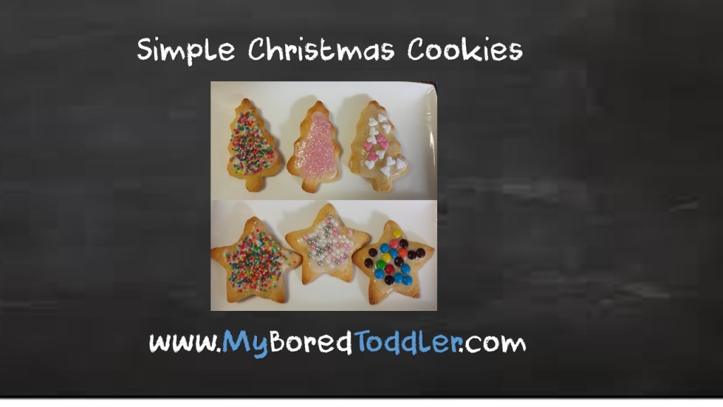 Simple Toddler Christmas Tree Cookies