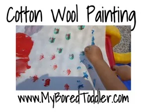 cotton wool painting