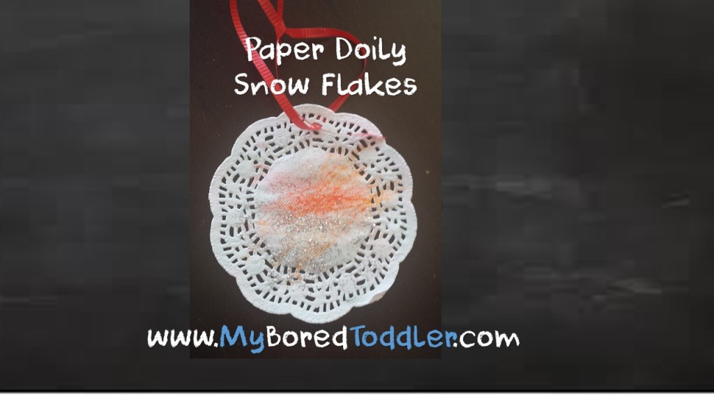 paper doily snow flakes