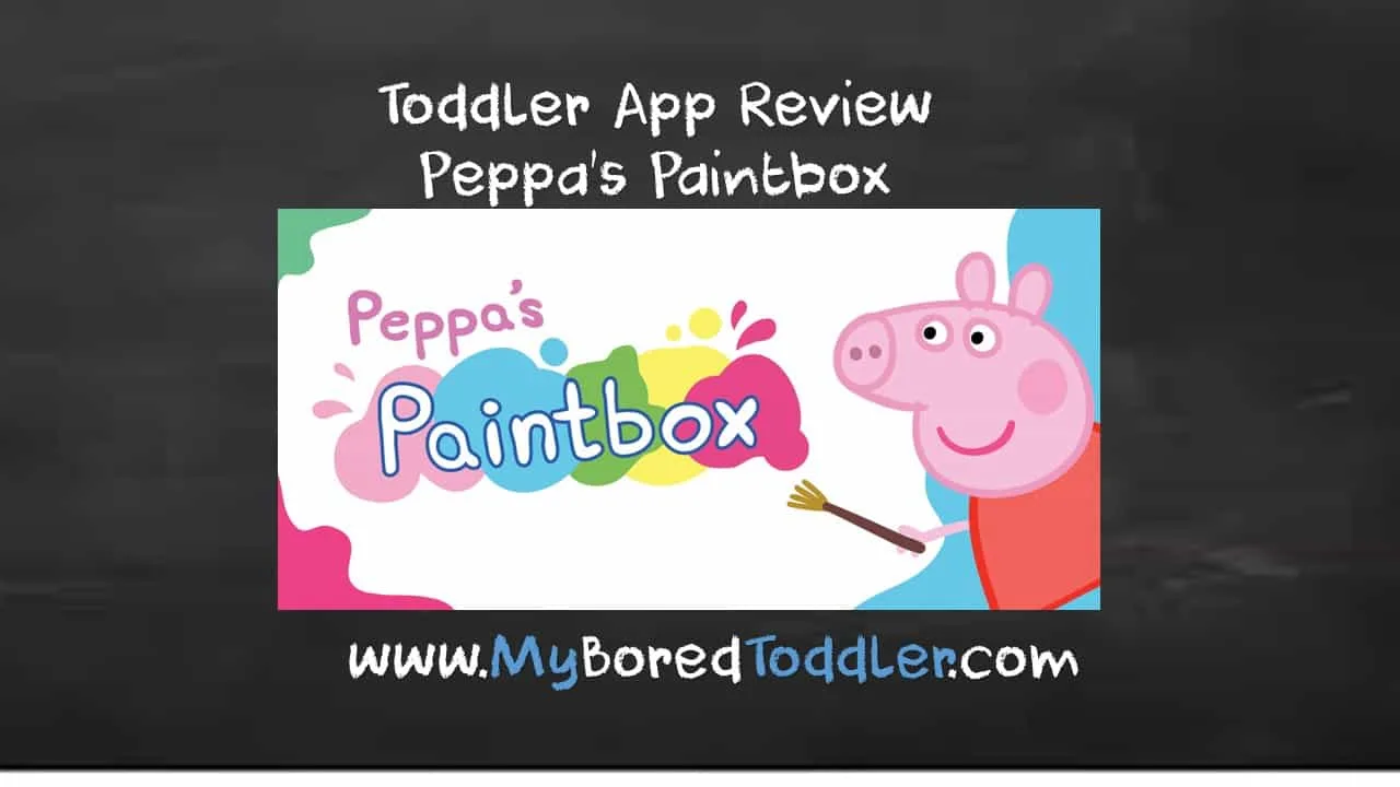 peppa's paintbox toddler app review