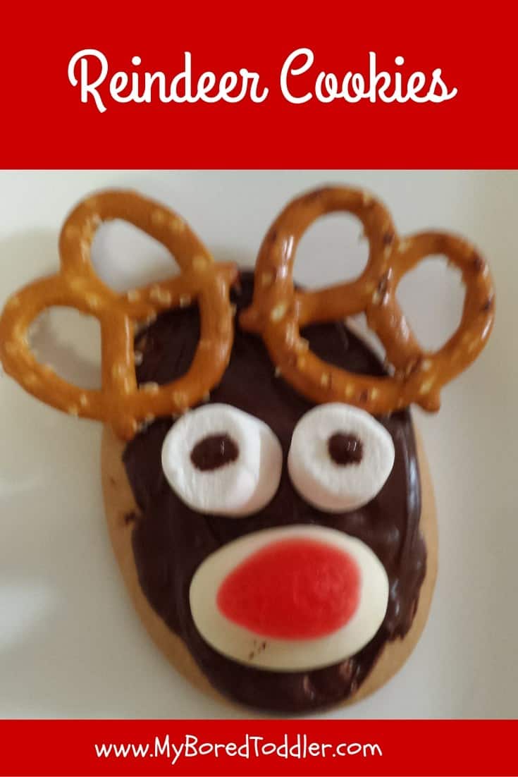Reindeer cookies your toddler can make!