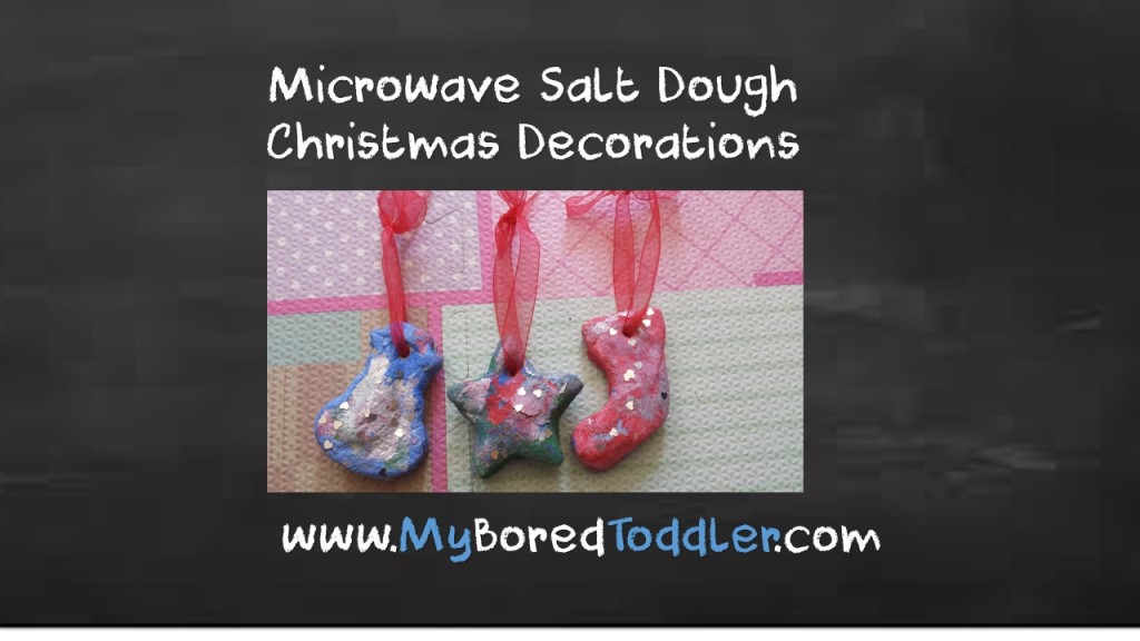 Microwave Salt Dough Christmas Decorations