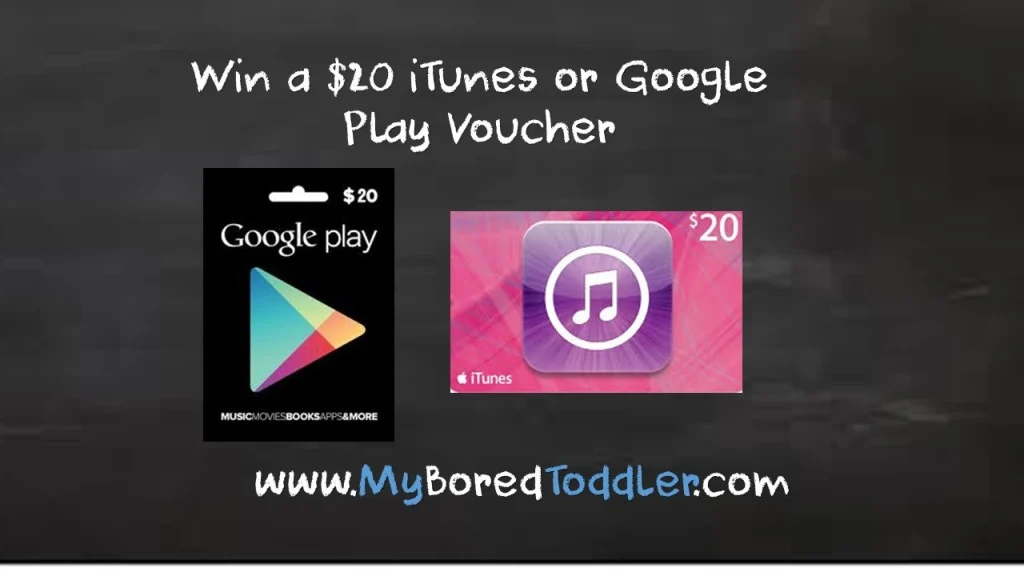 Best Apps for Toddlers! Win a $20 iTunes or Play Store Voucher!