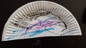 Toddler craft activity. Toddler Jellyfish craft