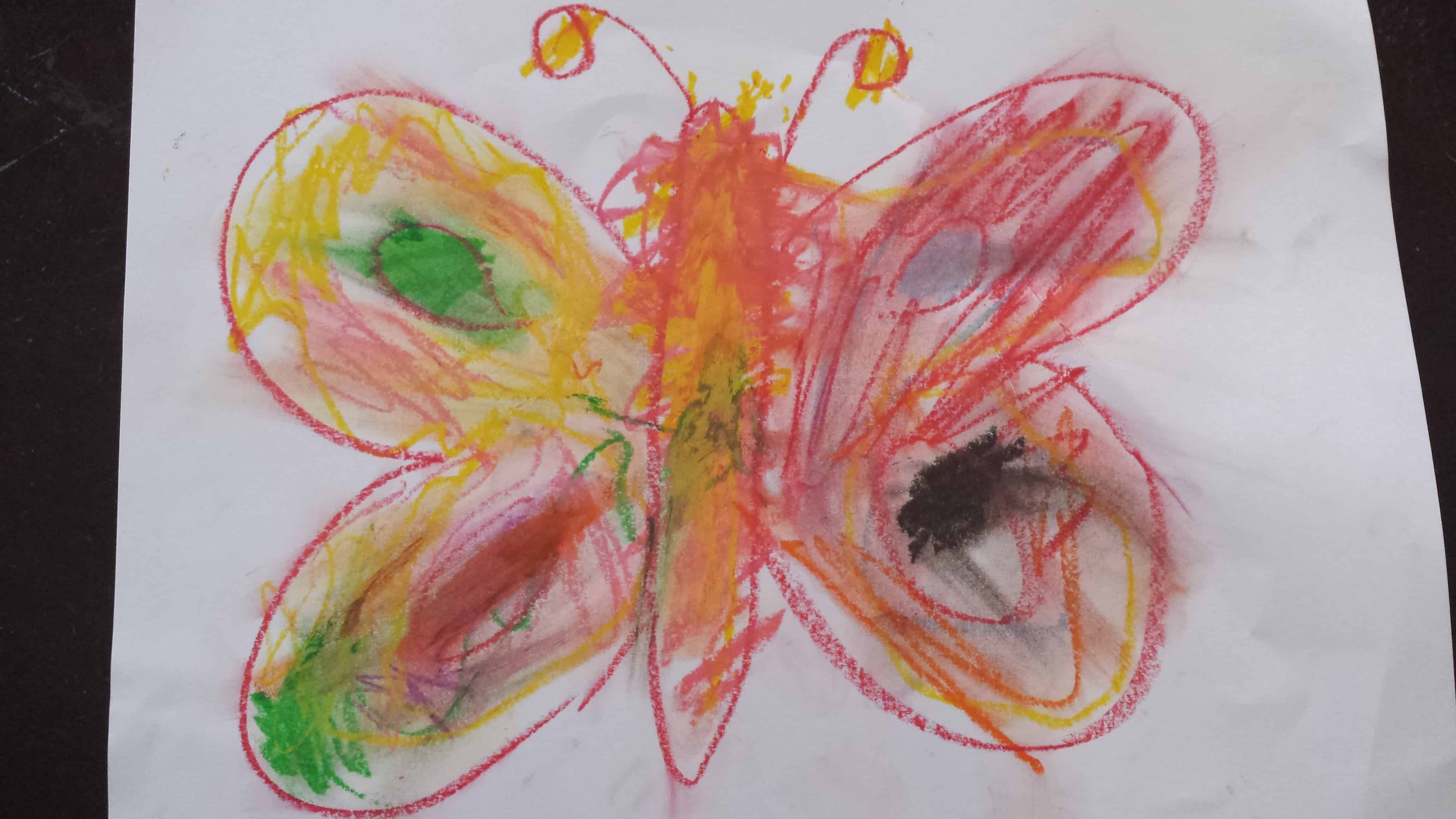 Butterfly - oil pastel mixed media by davincimelancholy on DeviantArt