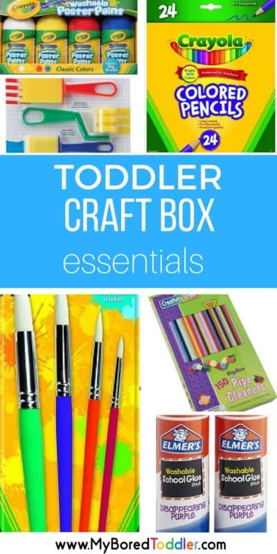 What to put in a toddler craft box for only $50 - My Bored Toddler