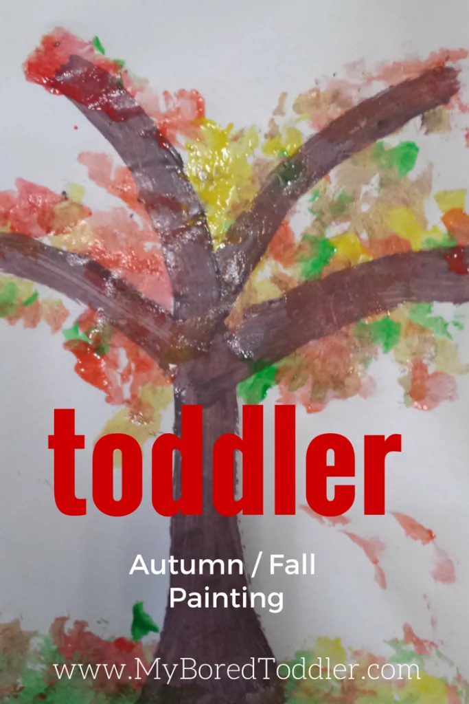 autumn fall tree toddler craft