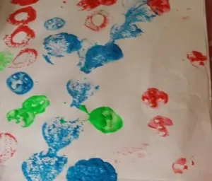 toddler painting ideas cotton reel painting