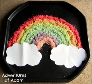 toddler spring activities edible rainbow