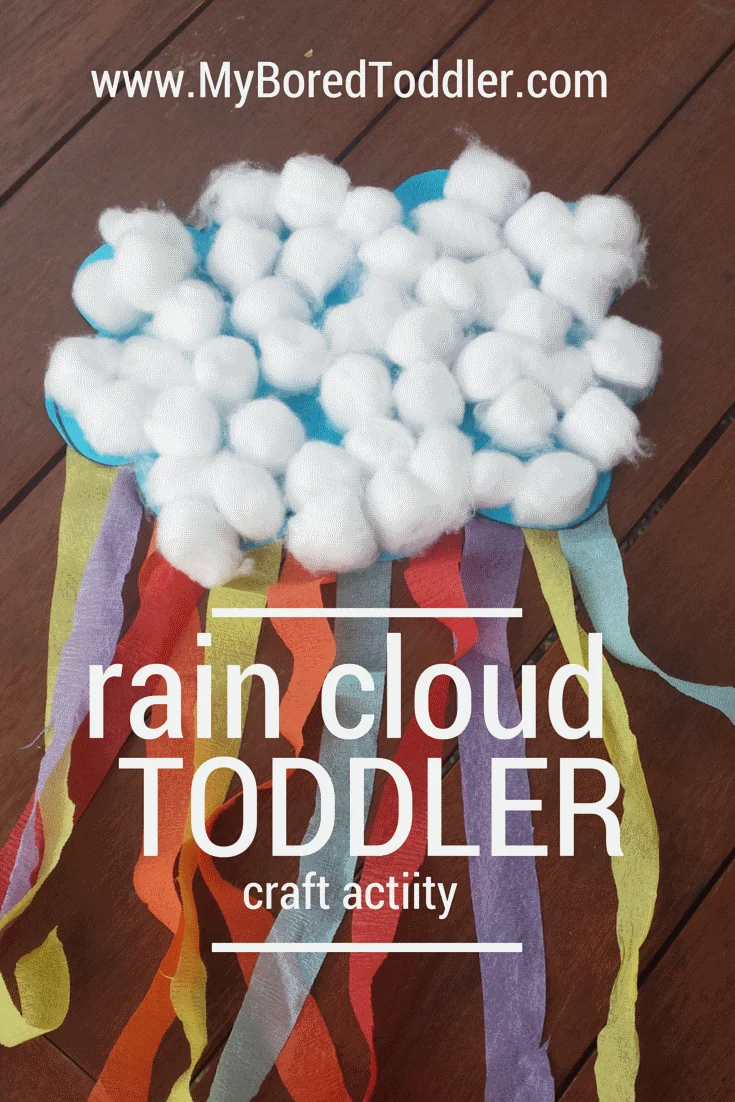 Simple Cotton Ball Rain Cloud