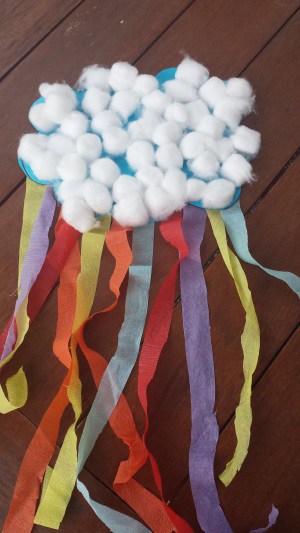 Rain Cloud Toddler Craft - My Bored Toddler