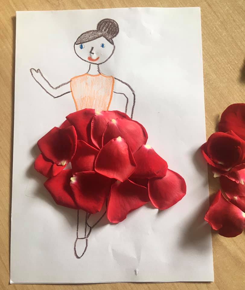 spirng flower ballerina dress craft 1