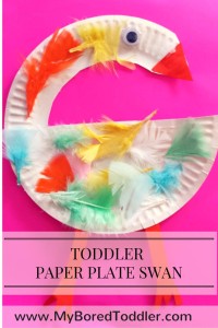 paper plate crafts for toddlers swan