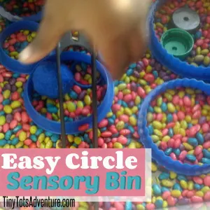 toddler fun friday circle sensory bin