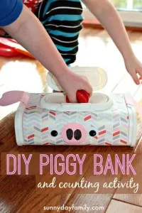 toddler activities diy piggy bank