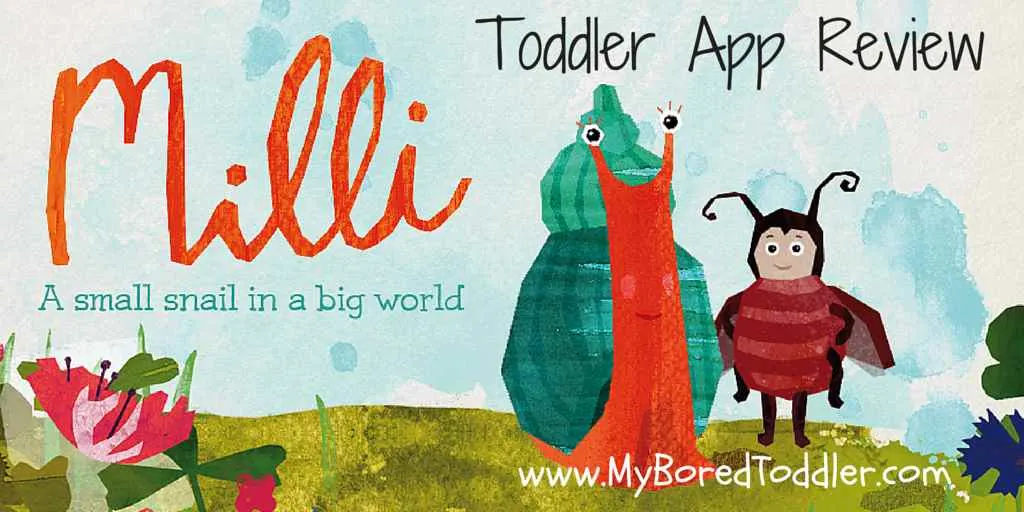 toddler app review milli the snail