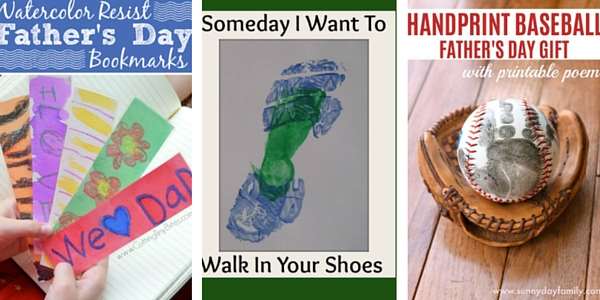 Handprint Baseball Father's Day Gift with Free Printable Poem