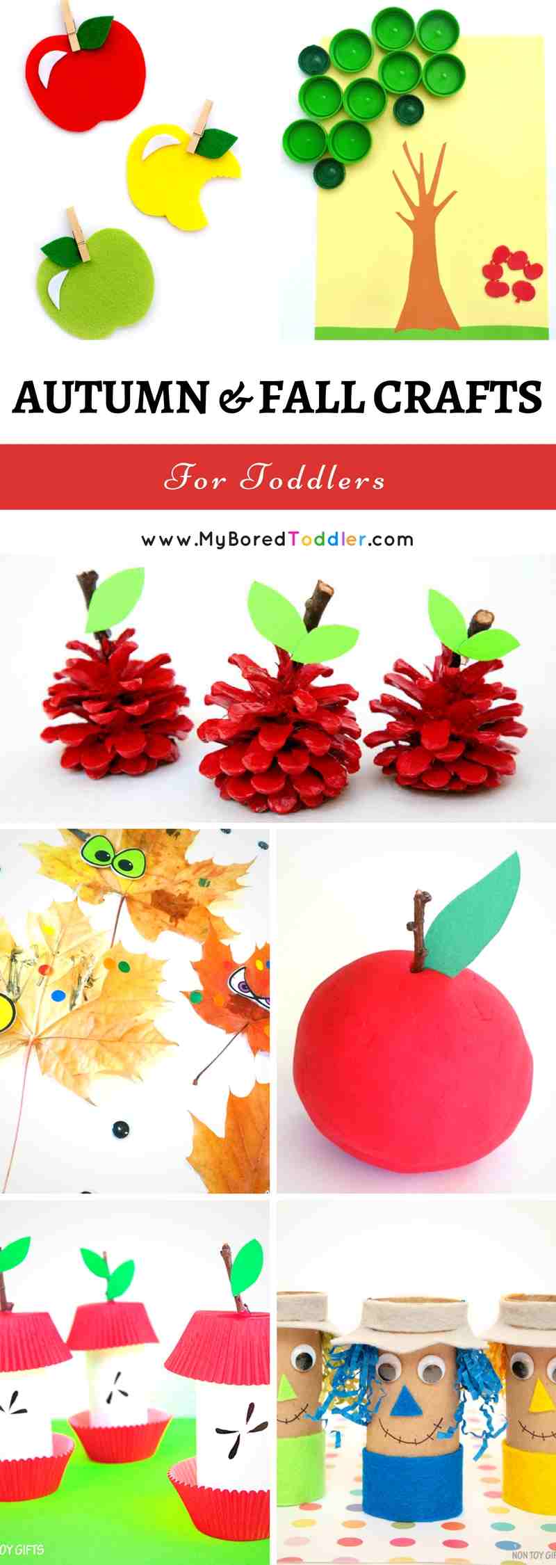 autumn fall crafts  for toddlers  pinterest  My Bored Toddler 