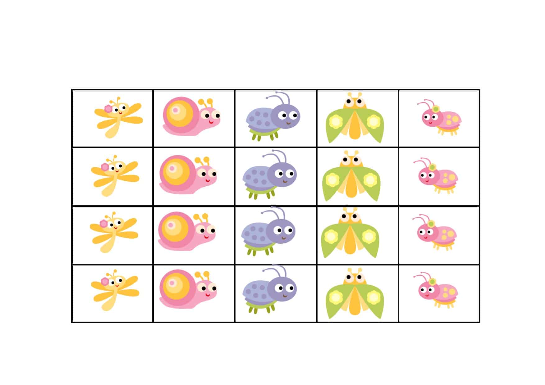 bugs printable reward chart 2 - My Bored Toddler