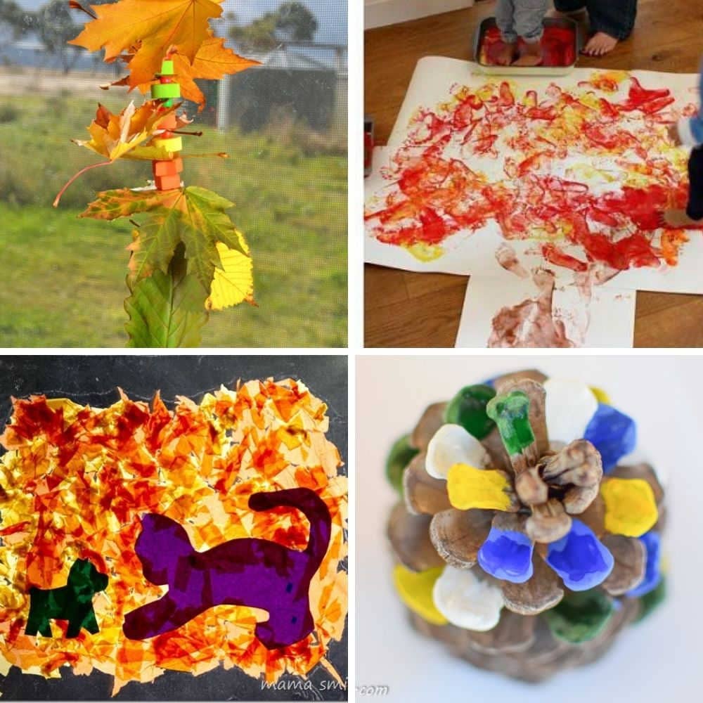 Fall Crafts for Toddlers - fun autumn and fall themed crafts and activities