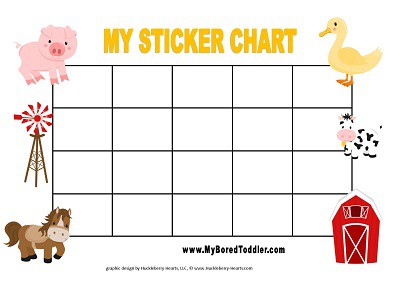 Sticker Reward Charts For Toddlers