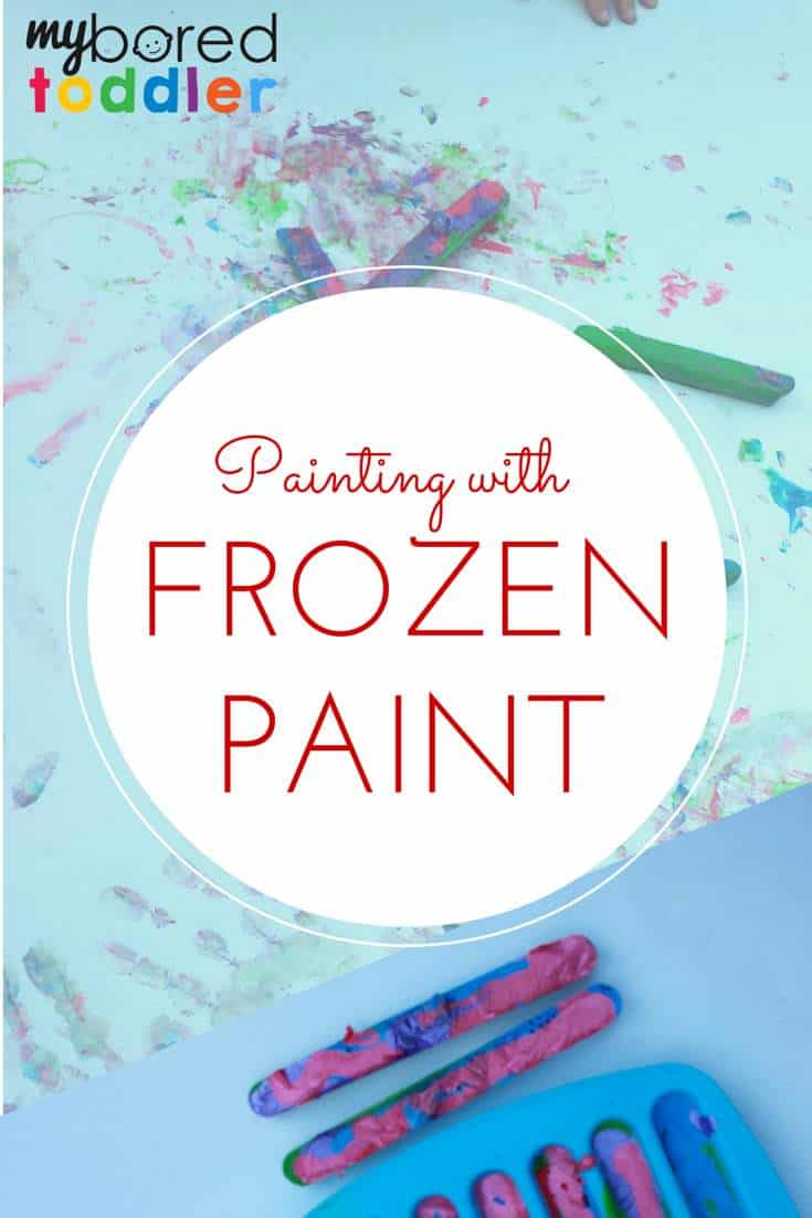 painting with frozen paint
