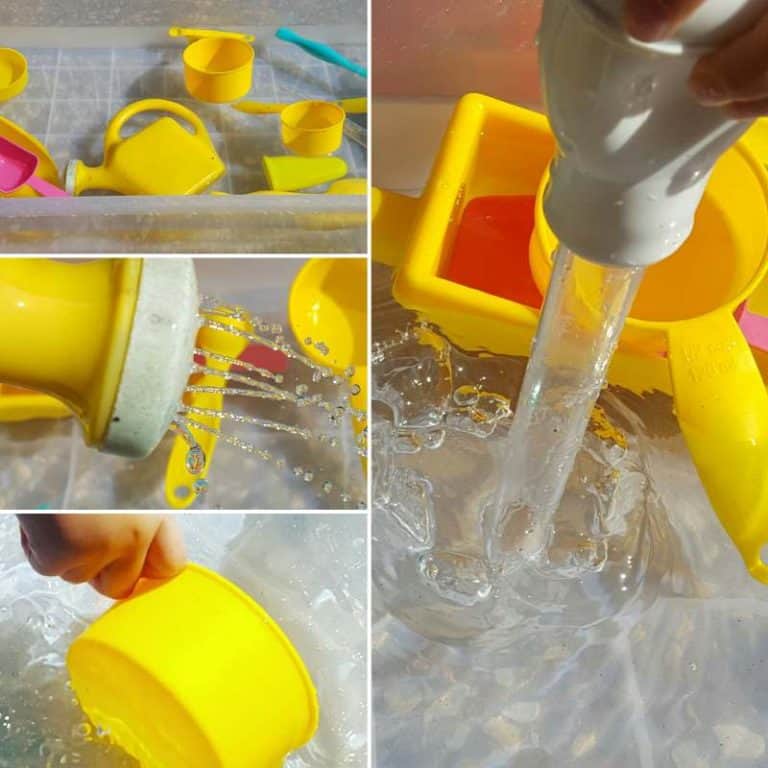 Water Play with Sponges for Toddlers - My Bored Toddler