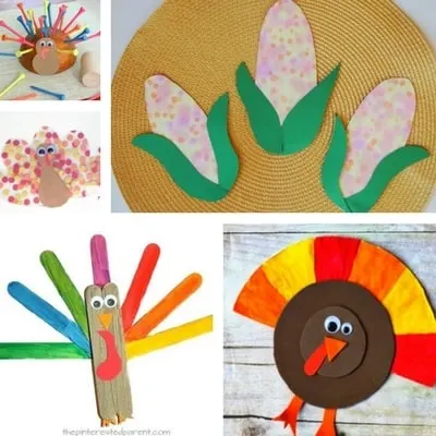 Thanksgiving crafts for toddlers feature