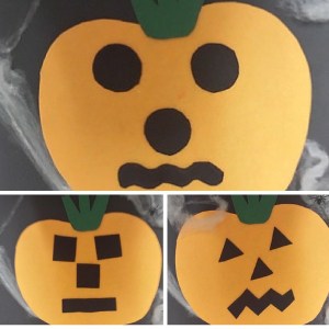 felt pumpkin collage