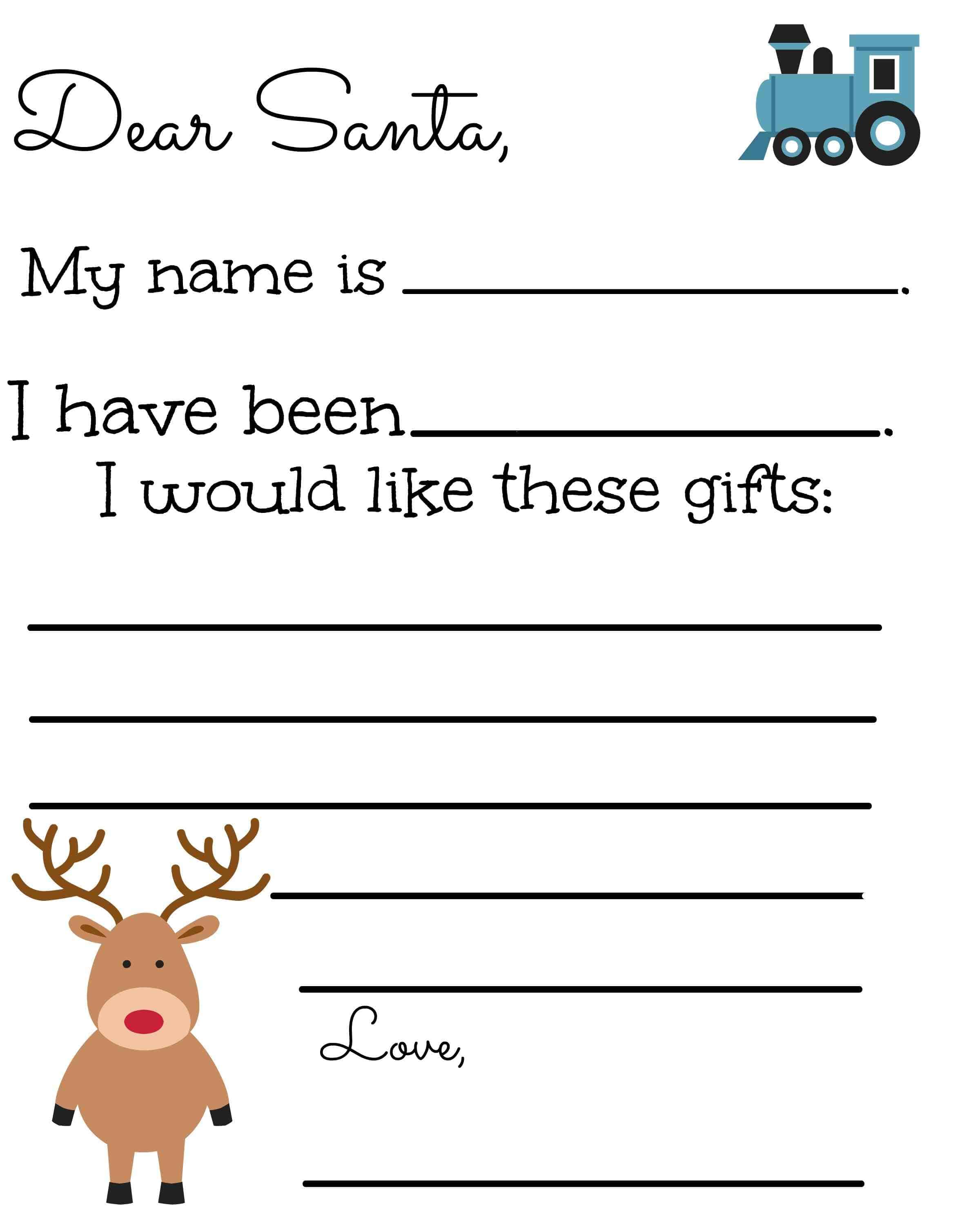 free printable letter to santa my bored toddler