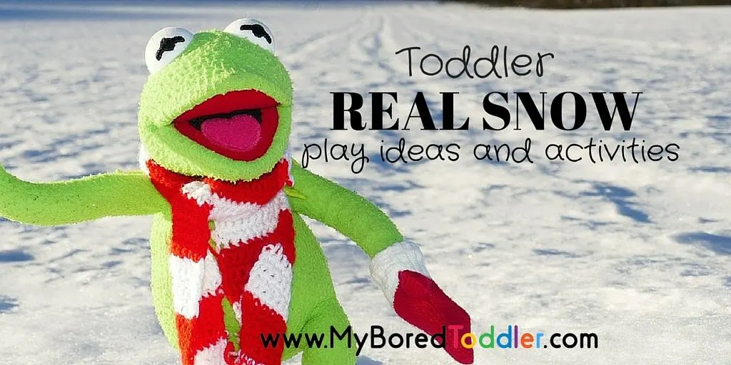 real snow activities for toddlers