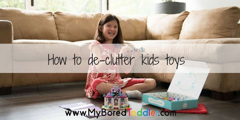 how to declutter kids toys feature - My Bored Toddler