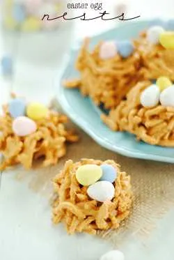 Easter egg haystacks