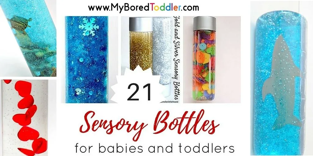 Sensory Bottles for Toddlers - easy to make! - My Bored Toddler