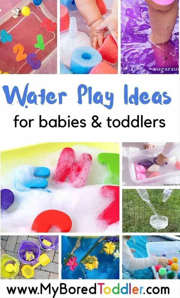 water play activities for babies and toddlers pinterest