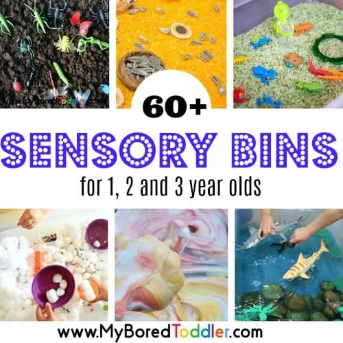 sensory bins for 1 2 and 3 year olds toddlers preschoolers