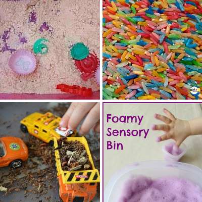 sensory bins for babies and toddlers image 1