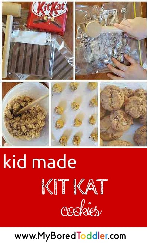 Kit Kat Cook Kit Kat Cookies recipe - My Bored Toddler