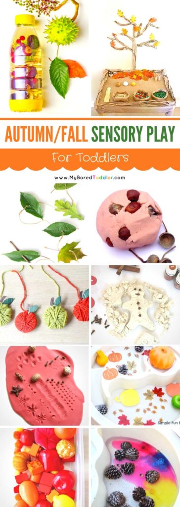 autumn and fall sensory play for toddlers pinterest