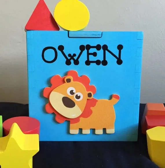 personalized shape sorter