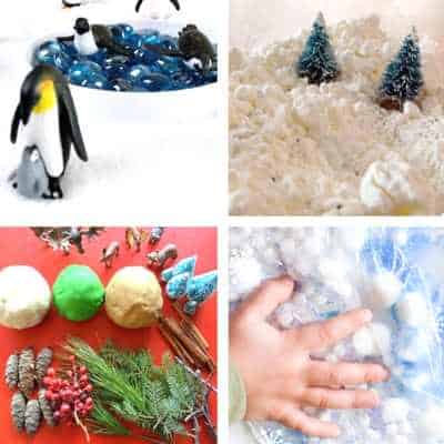 winter sensory play ideas and activities for toddlers 