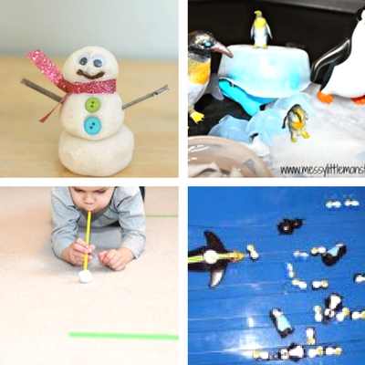 winter sensory play for toddlers