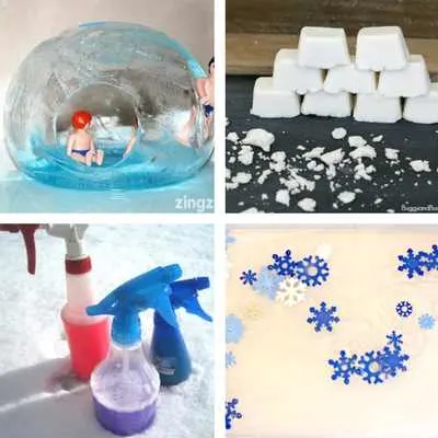 winter sensory play for toddlers 