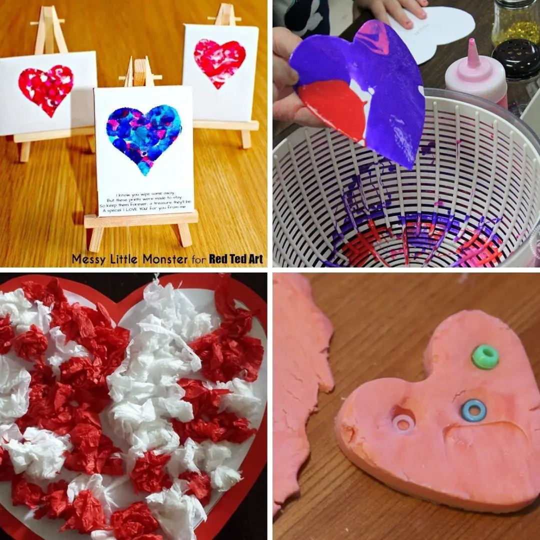 Valentine's Day craft ideas for toddlers - easy preschool and toddler Valentine's Day crafts and activities