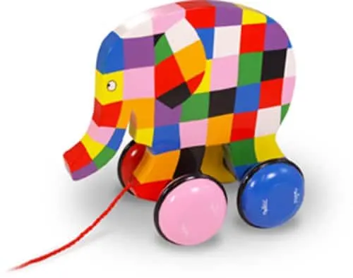 Elmer pull toy