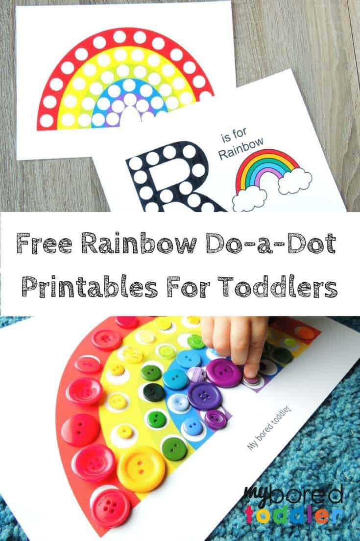 Free rainbow do a dot printable for toddlers