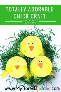 Totally adorable Easter chick craft for toddlers pinterest