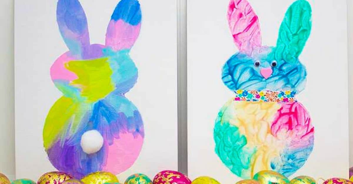 Easy Easter Bunny Painting Activity - My Bored Toddler