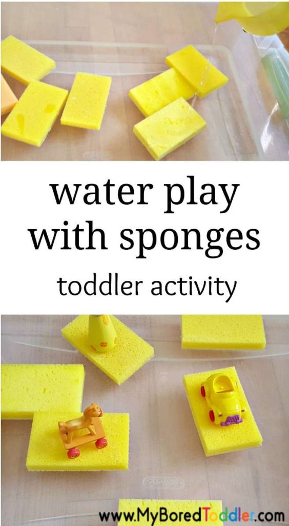 Water Play with Sponges for Toddlers My Bored Toddler